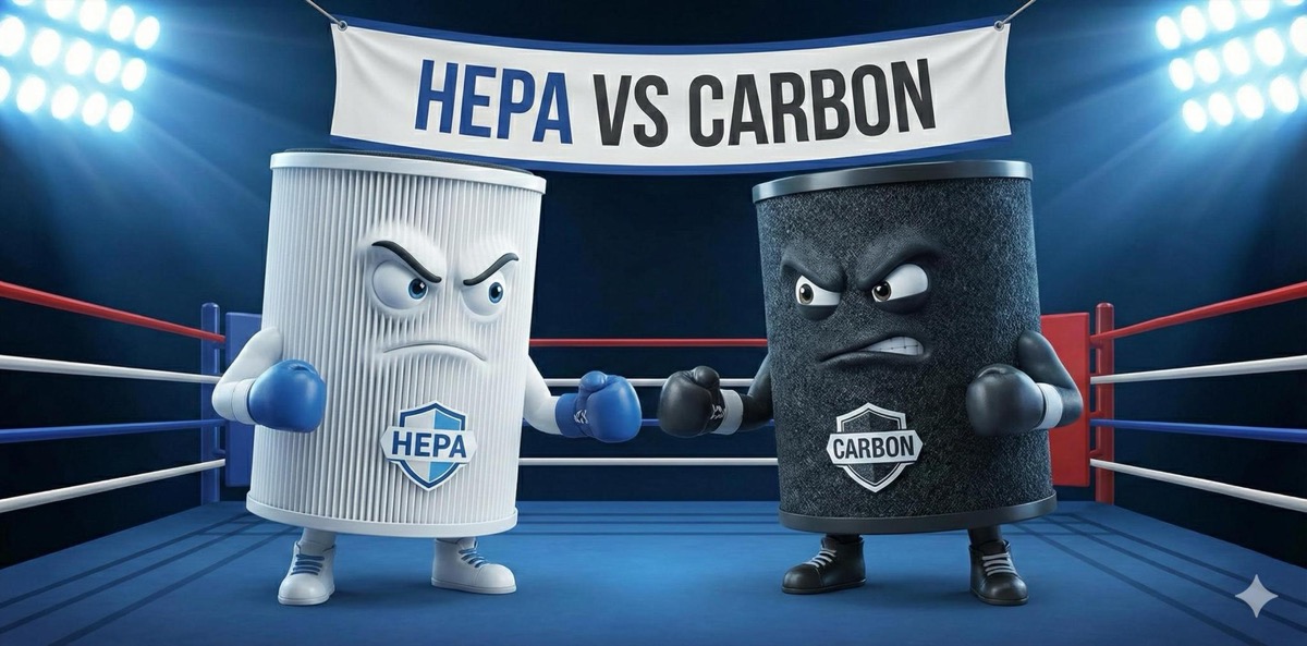 HEPA vs Carbon Filters - Air Purification Comparison Guide